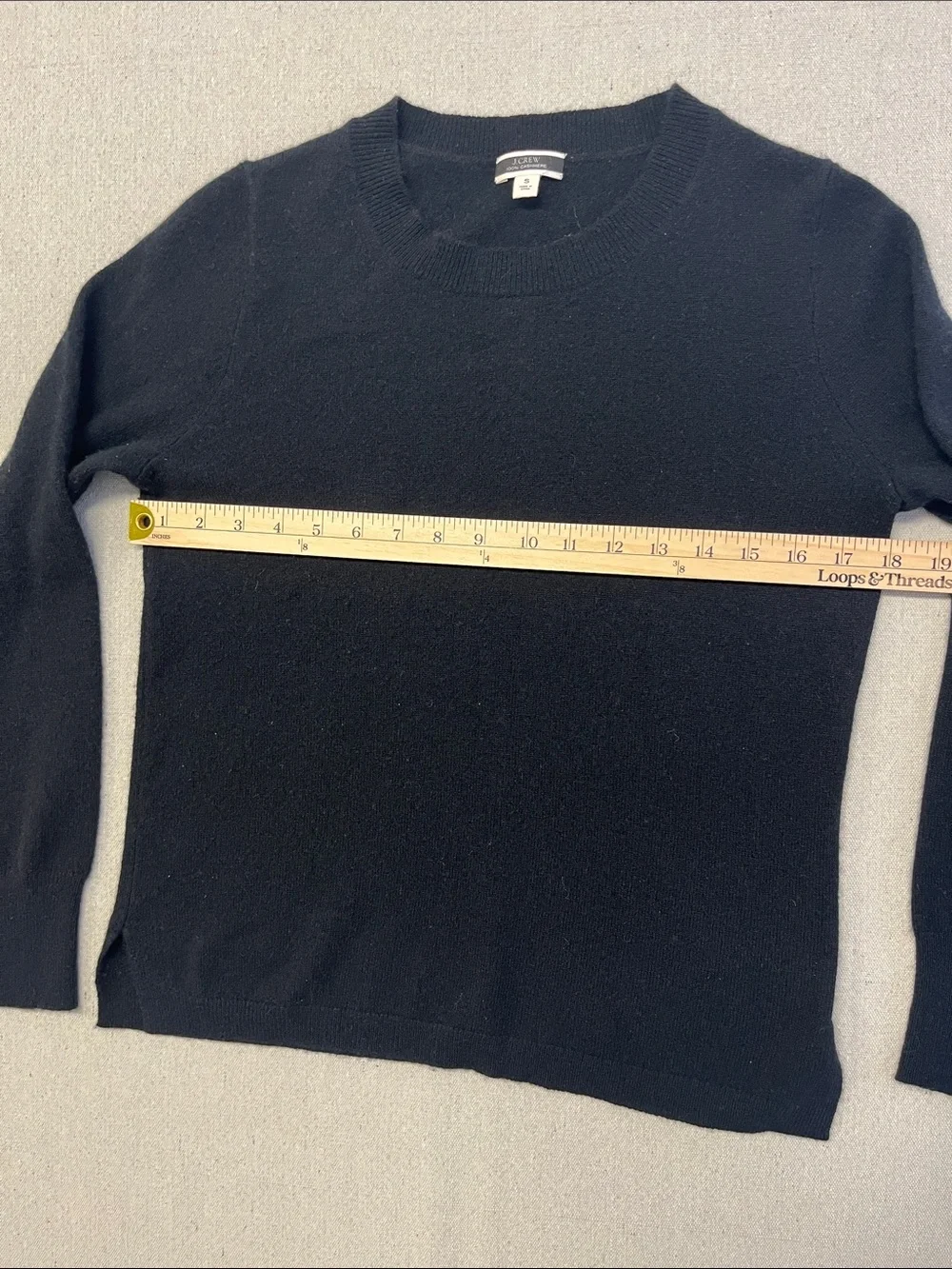 J.Crew 100% Cashmere Black Crewneck Sweater Women’s Small Soft